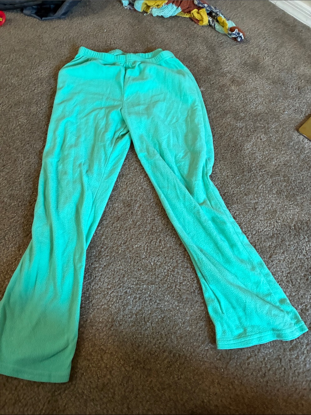 Kids Mint Green Fleece Sweatpants - Cozy Lightweight Joggers